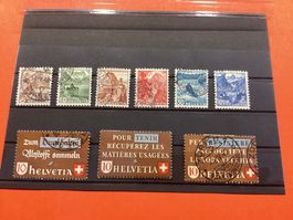 🇨🇭Briefmarken 1942/1948 **\gestempelt